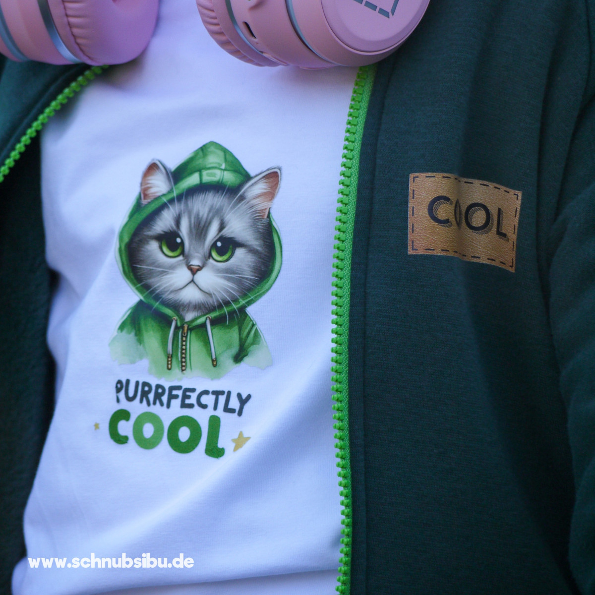 Bügelbild Purrfectly Cool